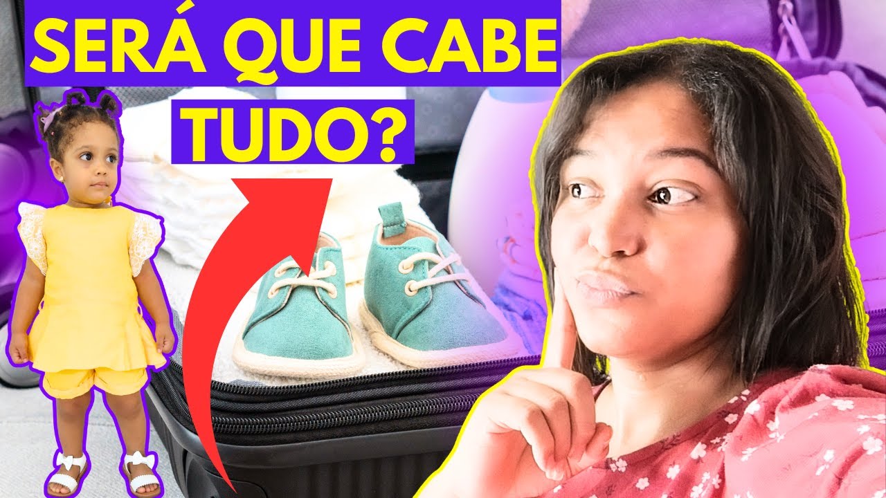 Como Arrumar a Mala do Bebê para Viagem de Avião  Mala Despachada, Bordo e Mochila