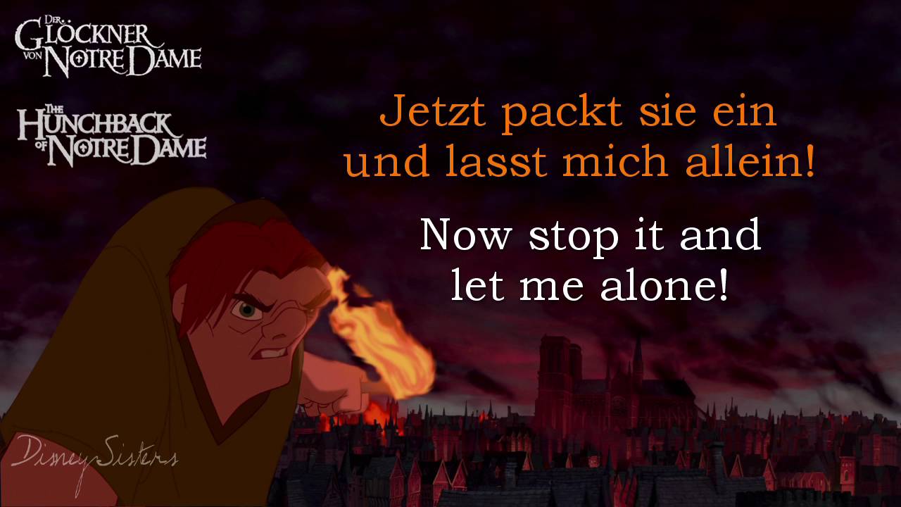 The Hunchback of Notre Dame (Musical) - Made of Stone (German & English) HIGHER PITCH!