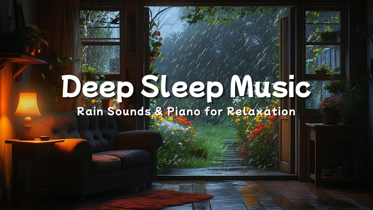 Relaxing Sleep Music with Rain Sounds 🌧️ Soft Piano for Calm Mind and Better Sleep