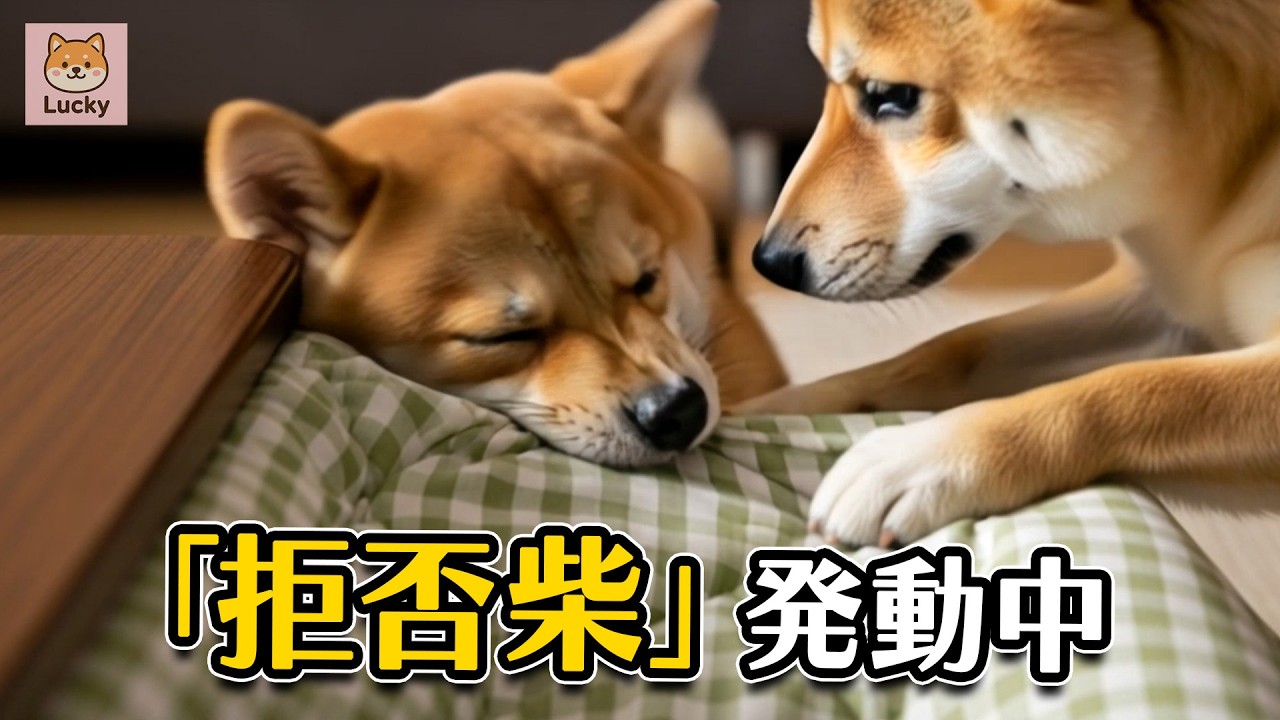 【柴犬ラッキー】ママvs子犬！こたつを片付けたいママと、断固拒否する子犬の攻防戦 Mama vs Puppy! The Battle Over Putting Away the Kotatsu