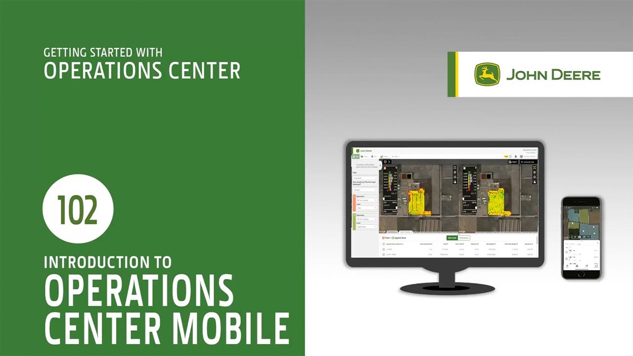 Erste Schritte mit der Mobilversion des John Deere Operations Center™