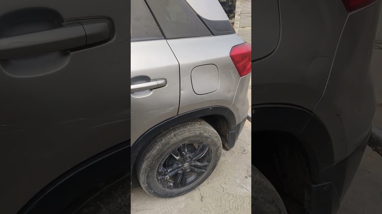 Maruti Brezza Premium Silver Is Car Ko Ham Full Body Dent pent kare ge