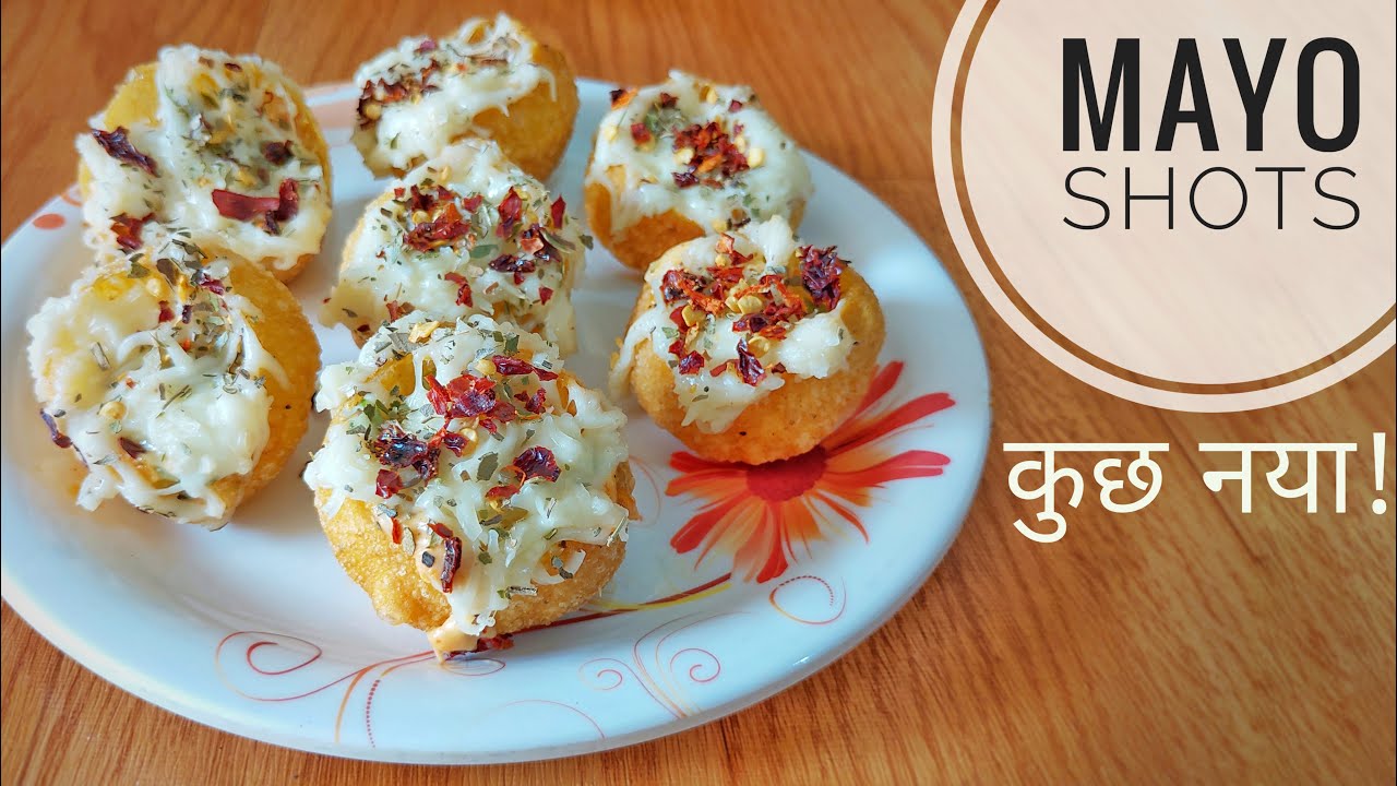 Mayo Shots | Cheese pani puri | Best Starter Recipe | Street Food Recipe |कुछ नया| Mayonnaise recipe