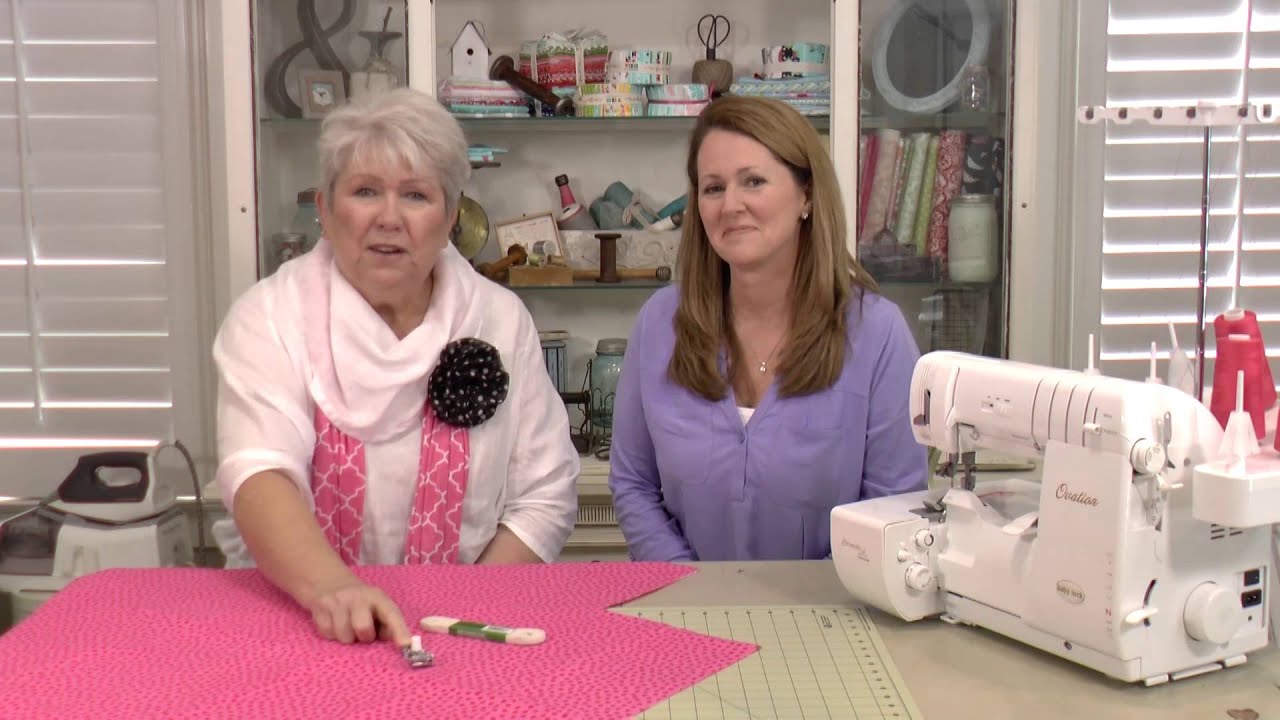 The Serger Tutorial: Kathy and Margaret Creating Crib Sheets: Applique Corner
