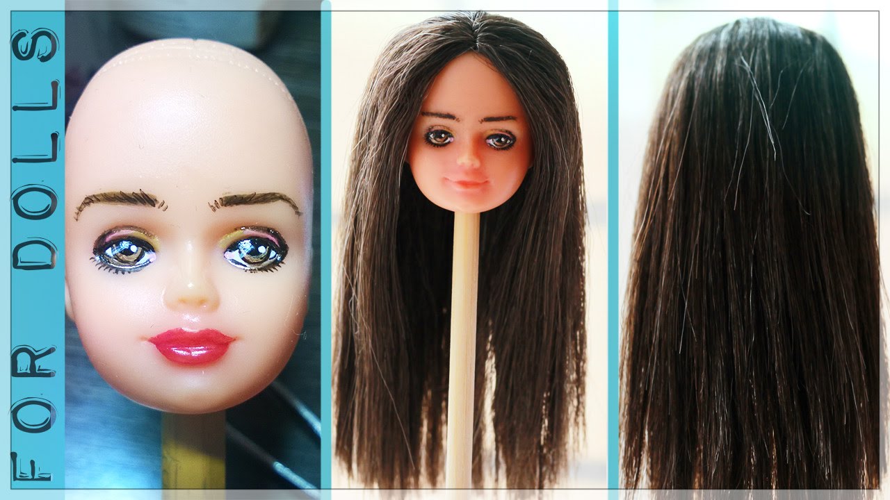 КАК ПЕРЕПРОШИТЬ КУКЛЕ ВОЛОСЫ?! ♡ FOR DOLLS