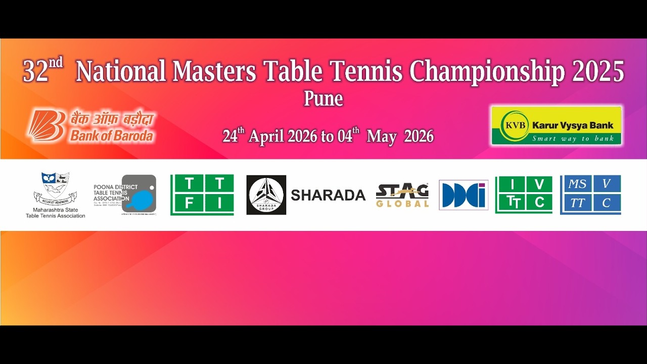 MS 40+ | RD/32 | SARKAR Rahul (DLI) v/s ADITYA Vikram (ESIC) | 32nd National Masters TT...