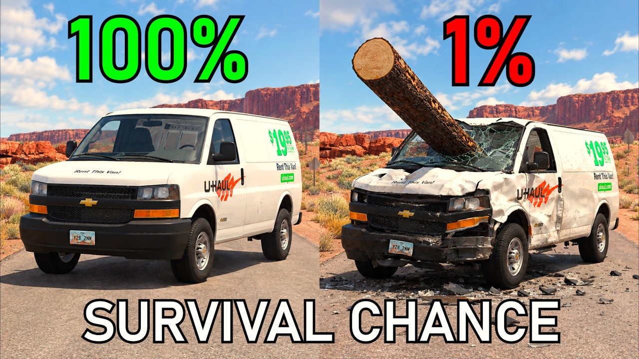 Realistic Survival Chance Crashes #33 | BeamNG.drive