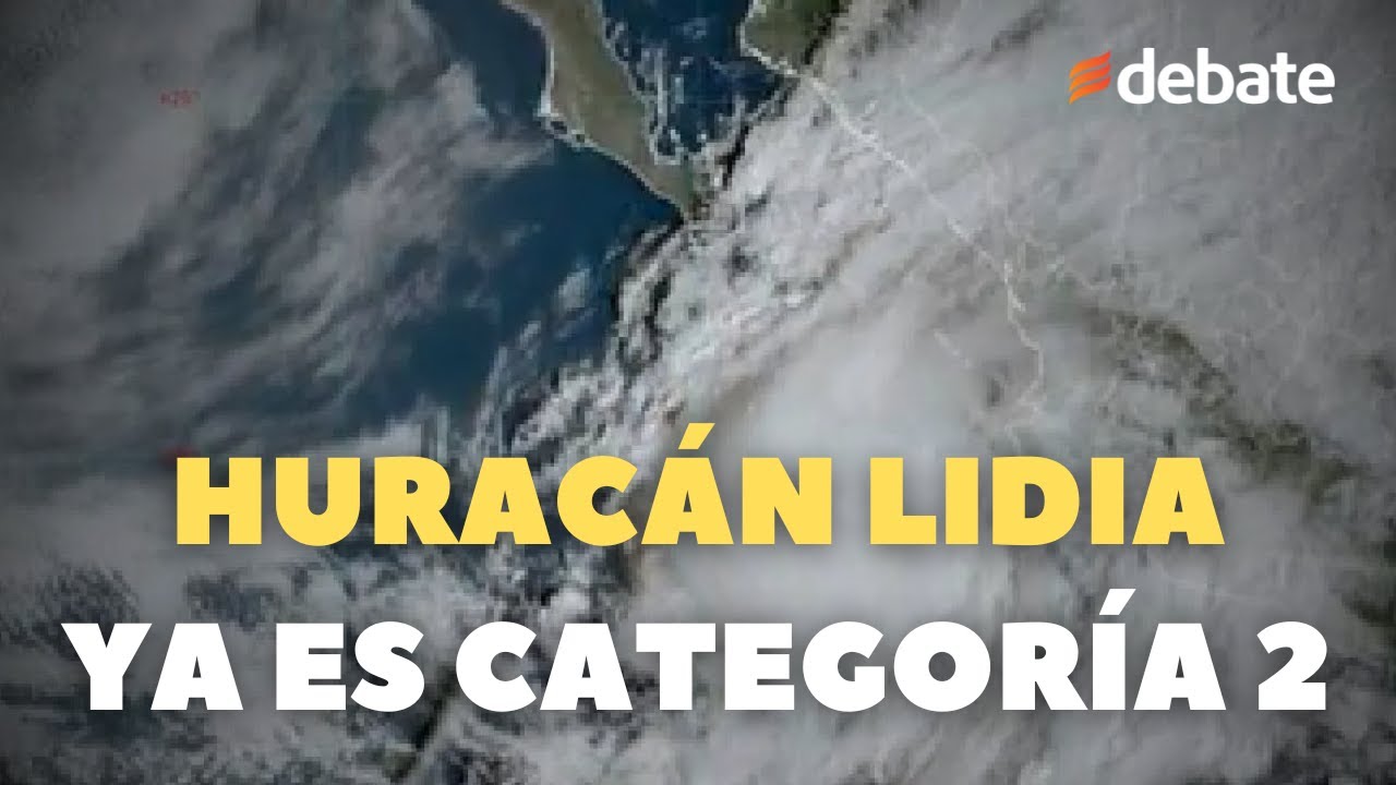 Hurac&aacute;n Lidia ya es categor&iacute;a 2 y hoy toca tierra