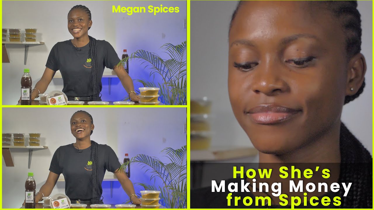 How this Nigerian girl is making money producung and selling Food spices