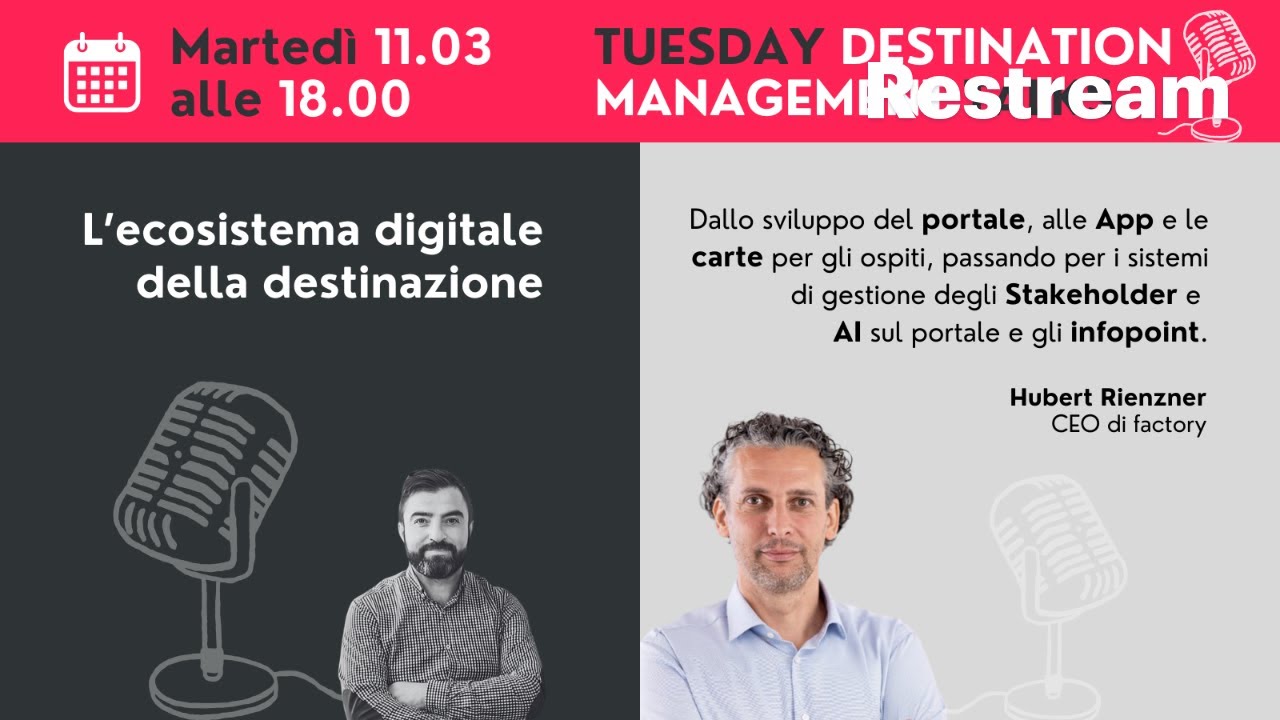 DM Talks #12 | con Hubert Rienzner parliamo di ecosistema digitale della destinazione turistica