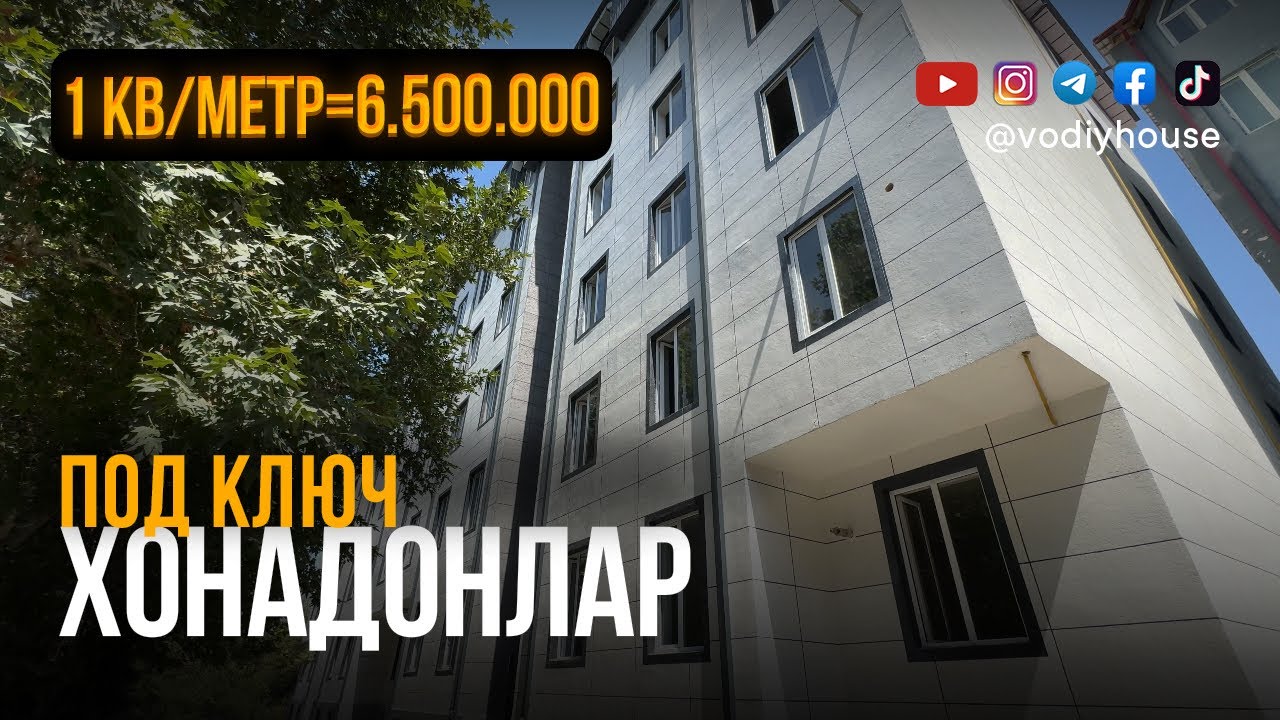 Фарғона шахар Қиргулида под ключ хонадонлар сотилади