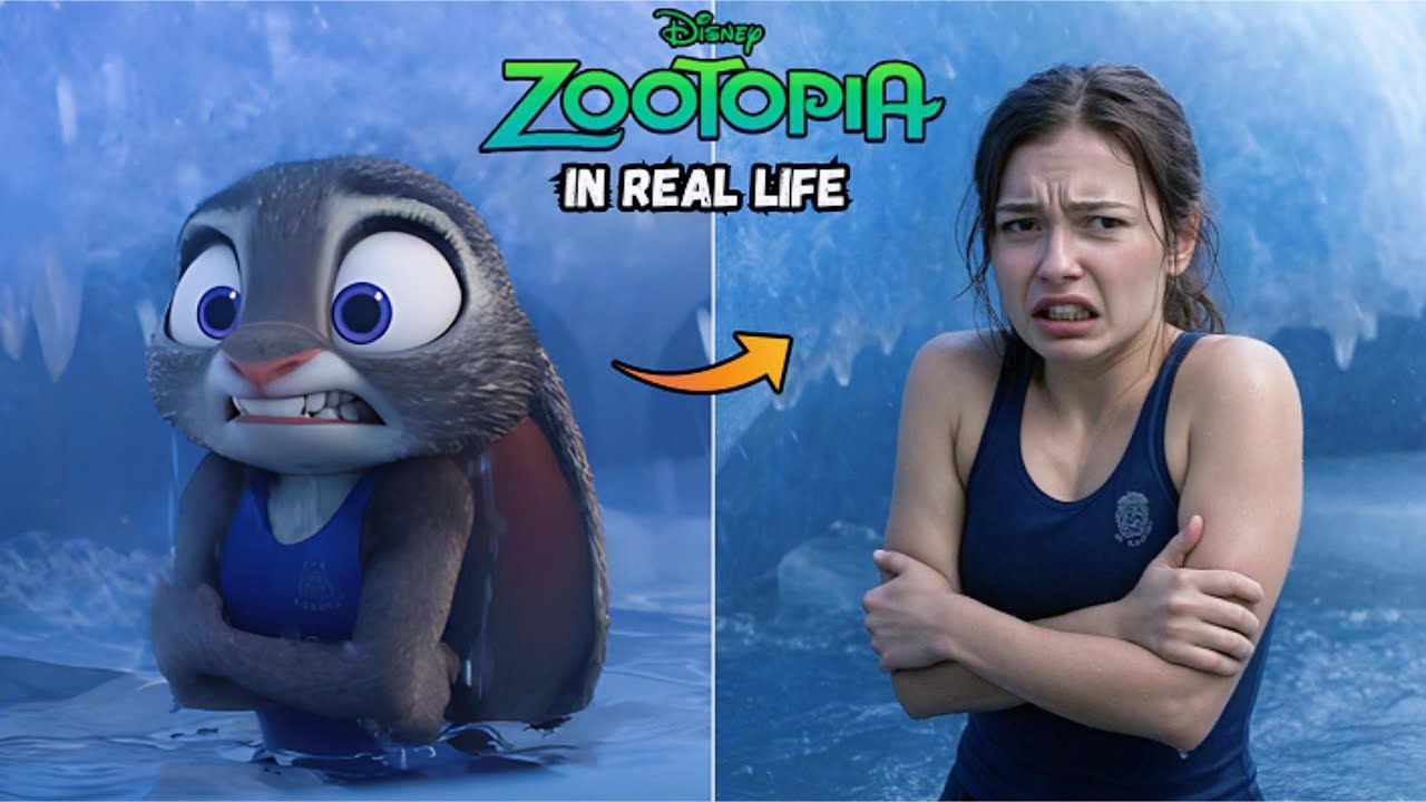 Zootopia in REAL LIFE | AI Transformation vs Animation