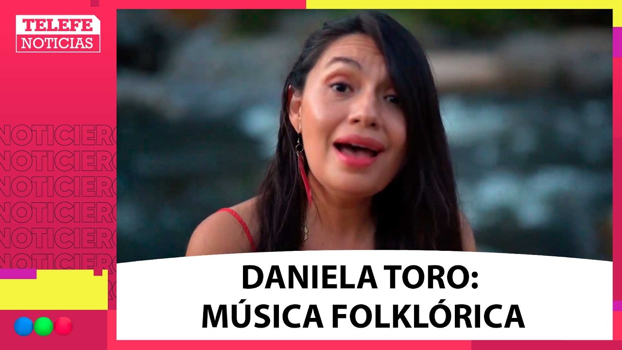 Daniela Toro en el living de telefe noticias