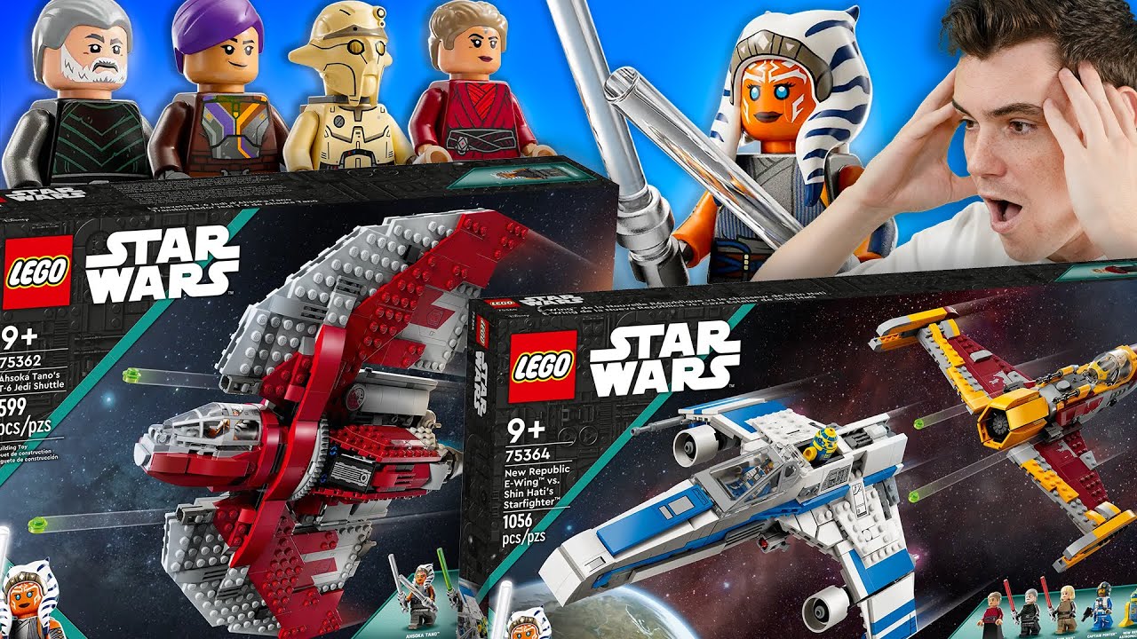 NEW LEGO STAR WARS AHSOKA 2023 SETS! 🔥 (Ahoska's T-6 Shuttle, E-Wing, & Shin Hati's Starfighter)