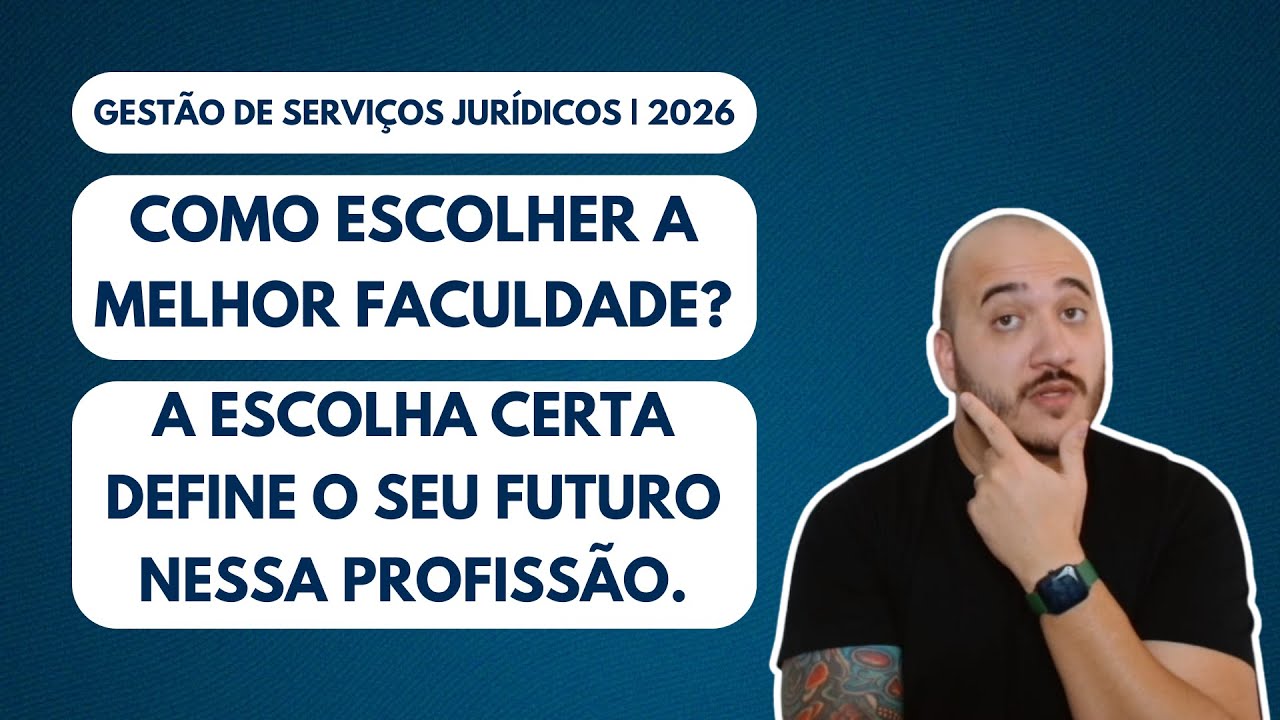2026 | TUTORIAL: APRENDA COMO AVALIAR E ESCOLHER A MELHOR FACULDADE PARA SE FORMAR NESSA GRADUAÇÃO