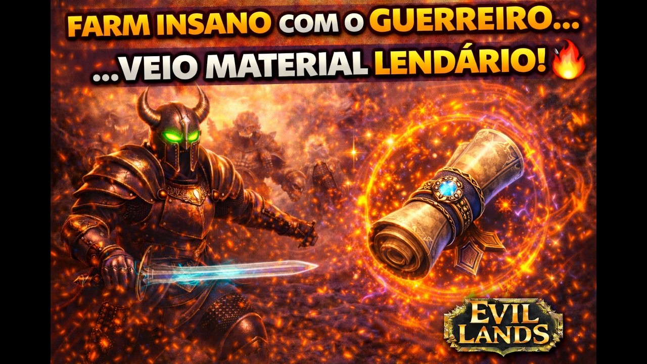 Farm INSANO com o Guerreiro… e veio material LENDÁRIO! 😱🔥