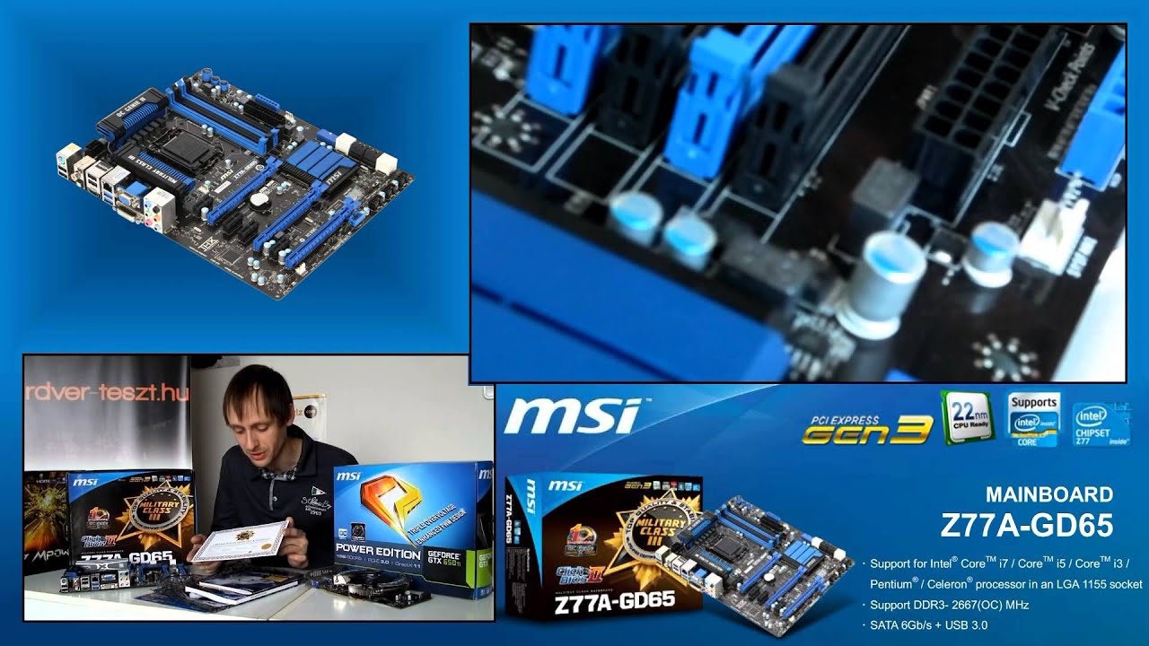 MSI Z77A-GD65 és GTX 650 Ti OC Power Edition - 1. rész (bemutató)