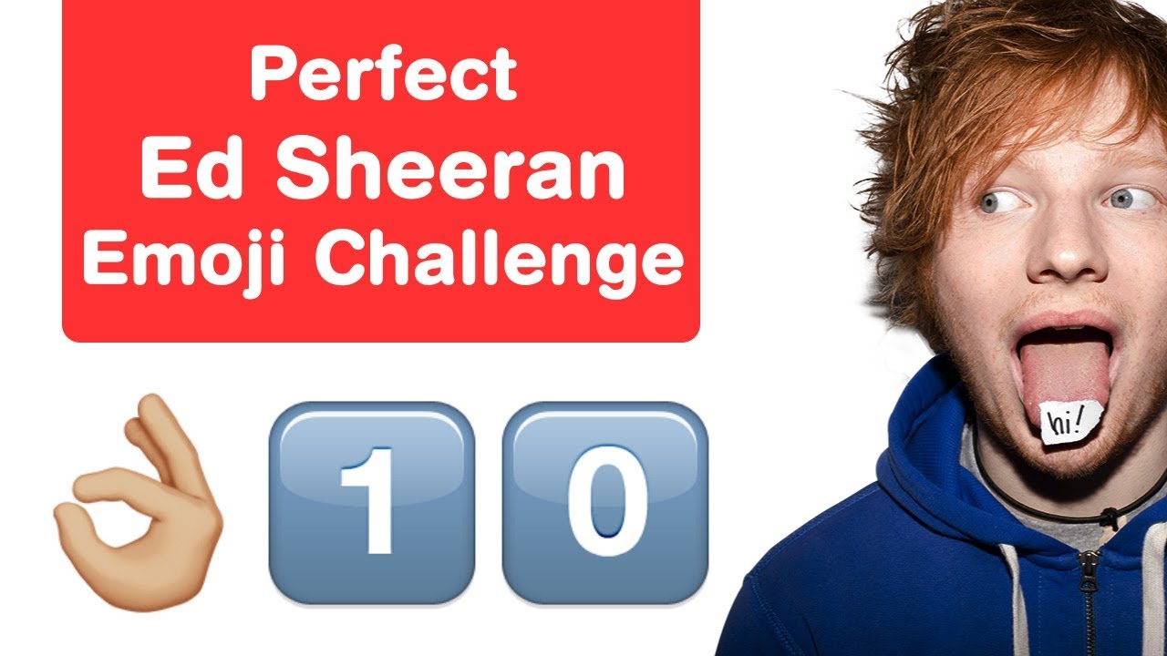 Perfect Ed Sheeran Emoji Challenge! Guess Pop Songs