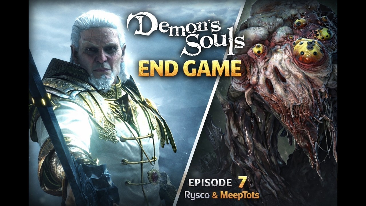 Rysco & MeepTots Play: Demon's Souls - Co-Op | Ep 7 | END GAME