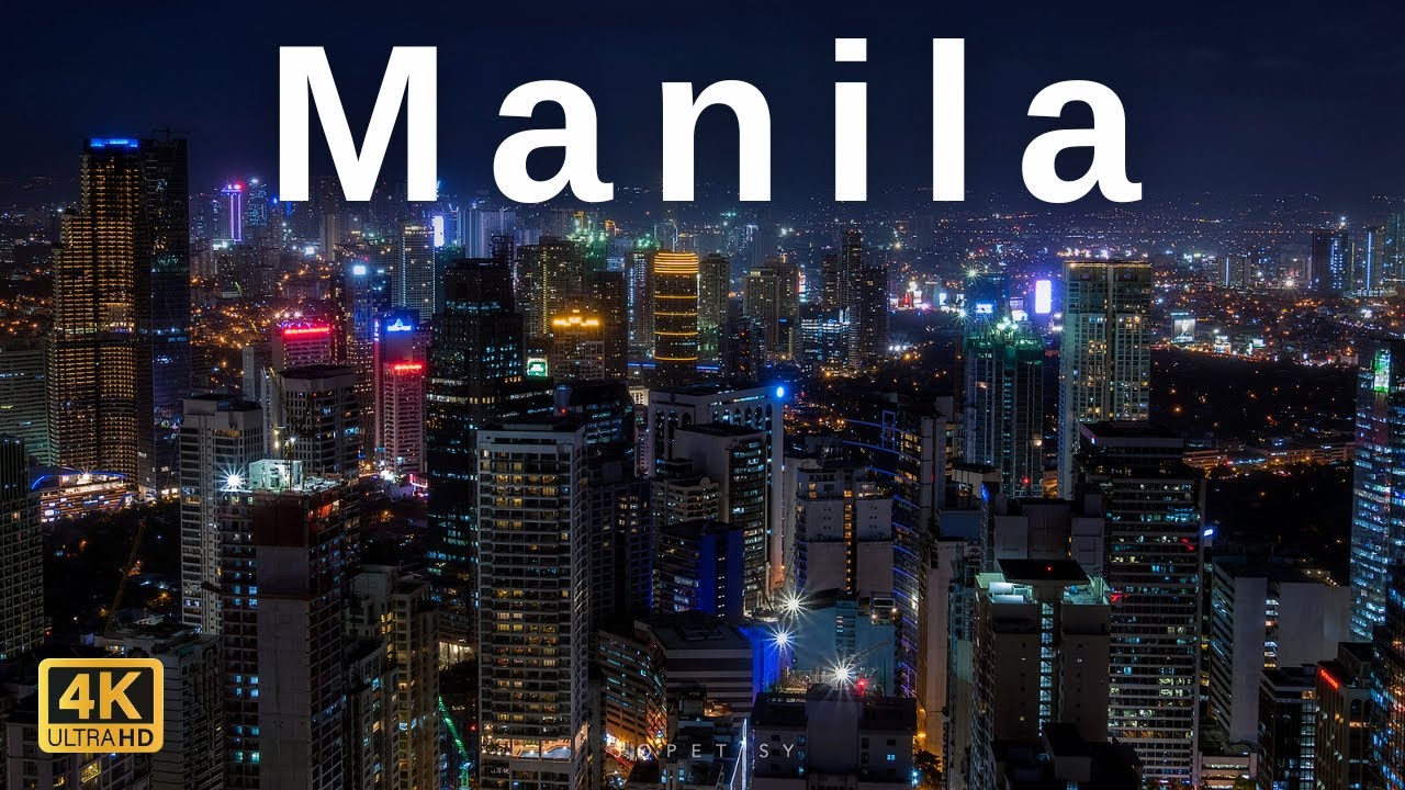 Manila, Philippines 🇵🇭 in 4k - Manila cityscape