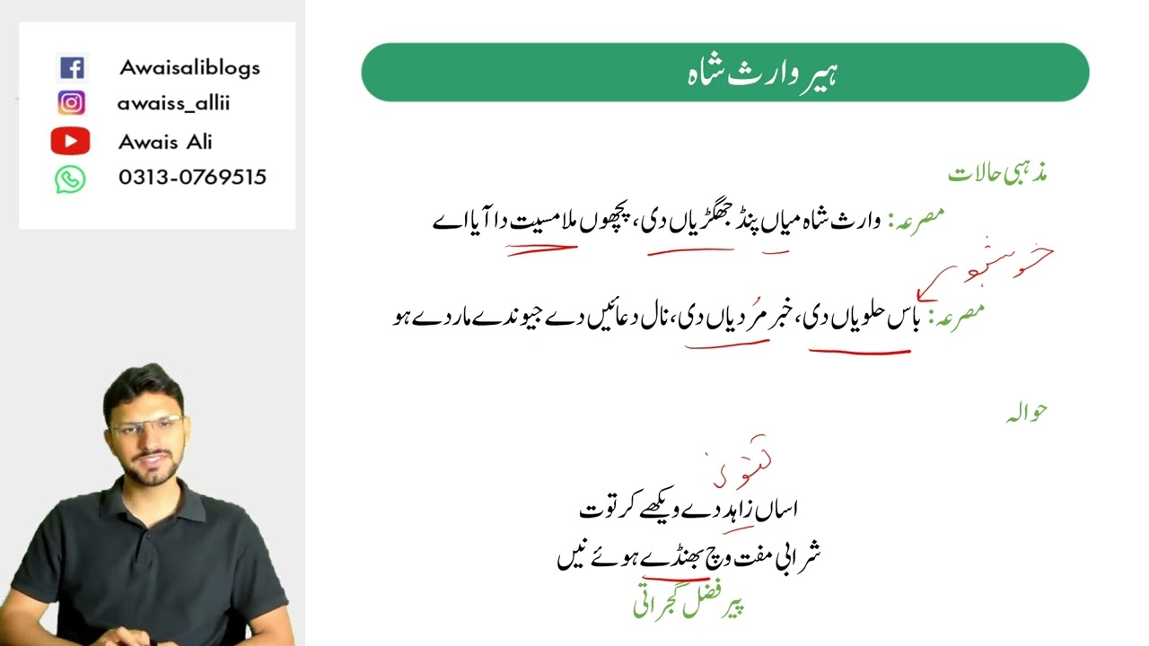 Free Punjabi Lectures | Part 23 | Heer Waris Shah | CSS & PMS Exam 2025