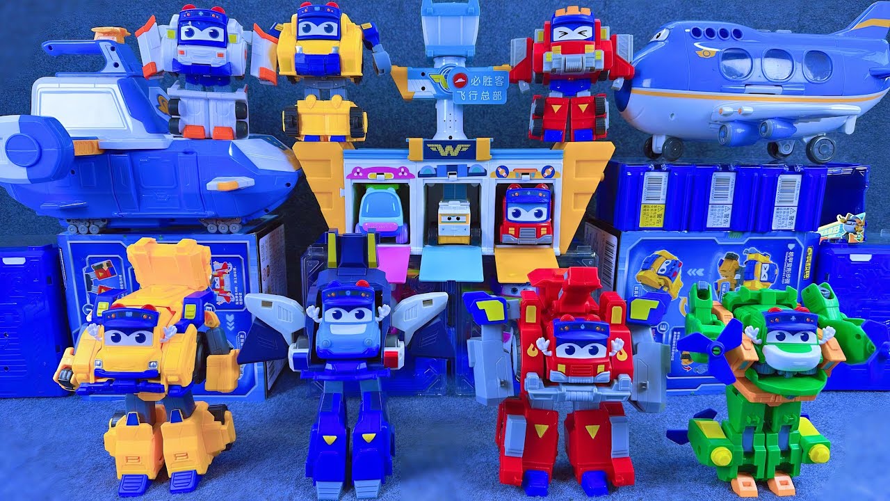 33-minutes of satisfying unboxing, cool Super Wings Space Base Set Series ASMR | Review Toys