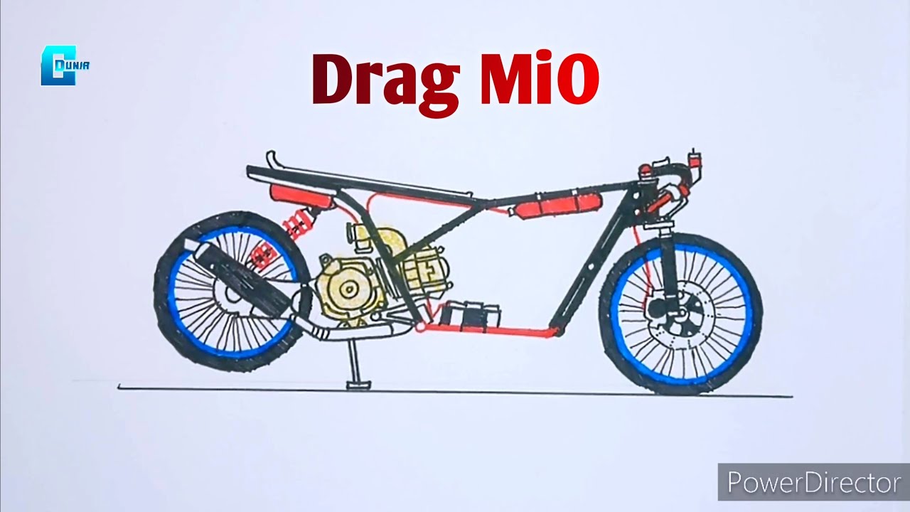 CARA MENGGAMBAR DRAG MIO | DRAG MIO RACING