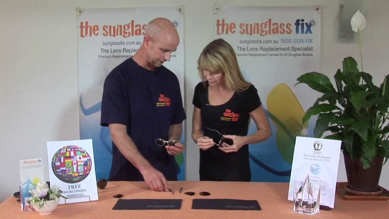 How to Replace Sunglass Lenses in Metal Frame Sunglasses -  Installing Your Replacement Lenses