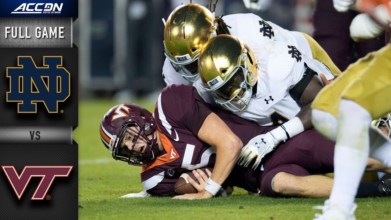 Notre Dame vs. Virginia Tech Full Game | 2018 ACC Football