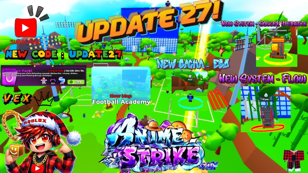 ⚽ Anime Strike Simulator UPDATE 27: Football Academy, Flow System, & New Gacha Ego and MORE! 🚀