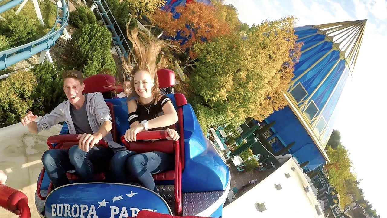 Euro-Mir! Weird But AWESOME Roller Coaster! Multi Angle POV Europa Park Germany