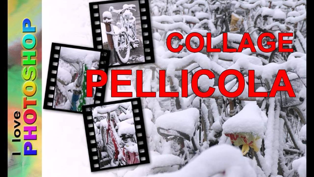 Photoshop tutorial italiano - Photoshop effetto pellicola , tutorial collage photoshop