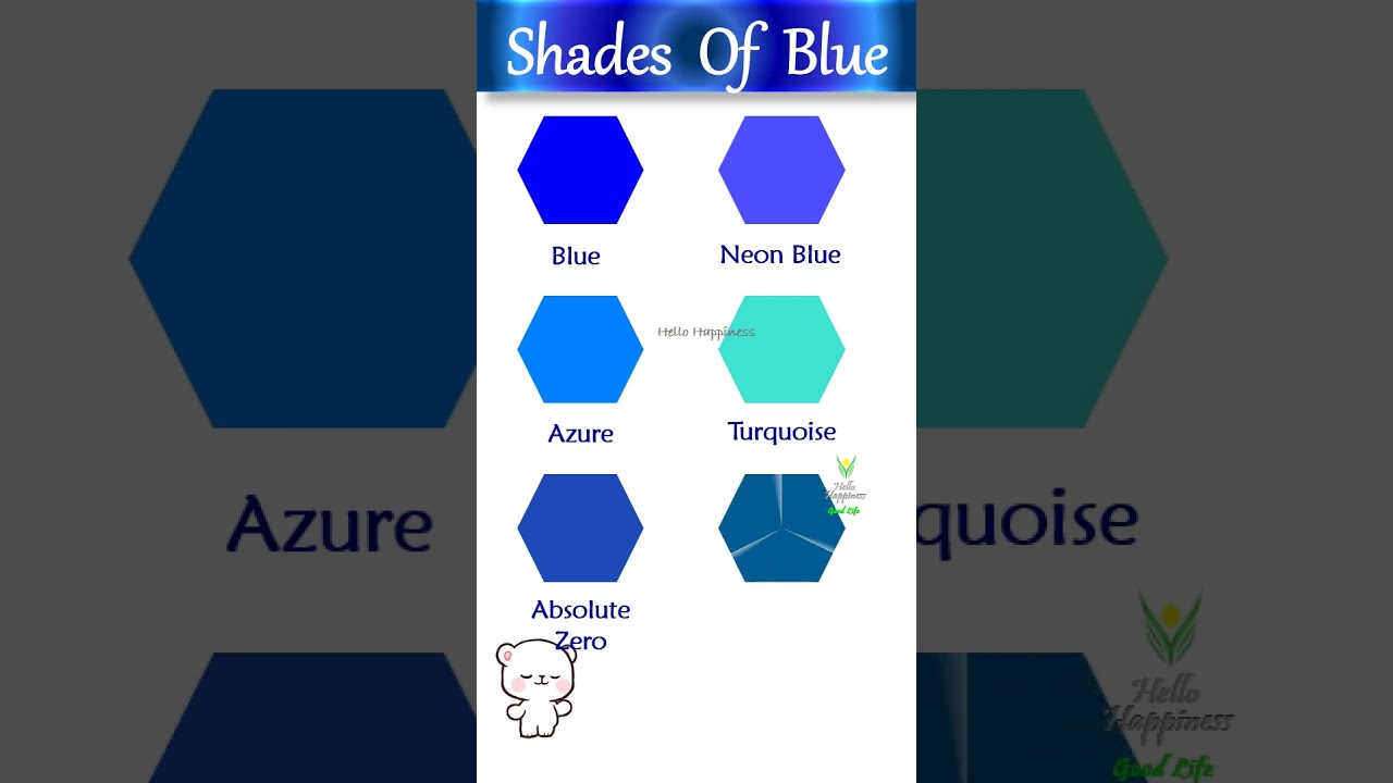 Shades of Blue  color  #shorts #color #shortsyoutube