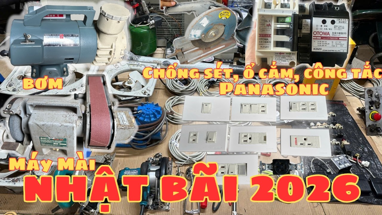 HÀNG NHẬT BÃI KHAI XUÂN GIÁ RẺ BAO SHIP | Máy Rửa Xe Pin, Khoan Makita, Quạt Sò Châu Âu