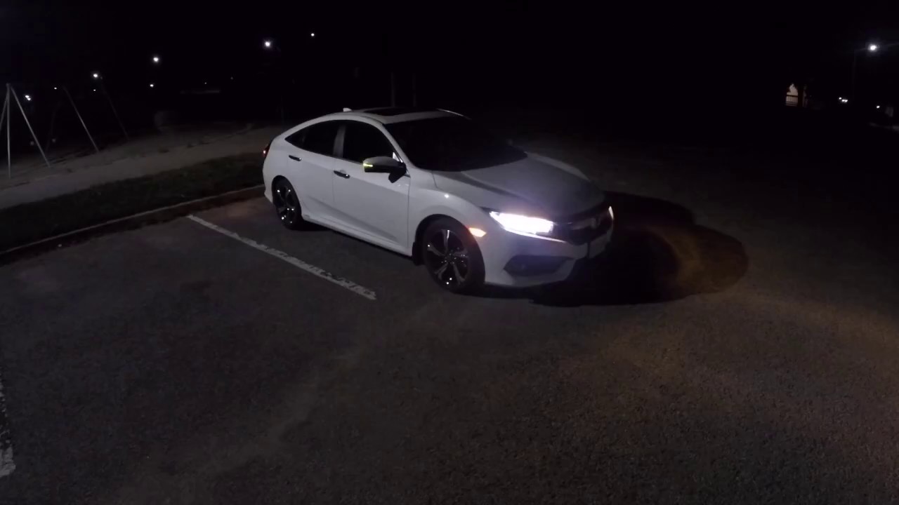 Honda Civic Touring 2017 Night Drive - POV