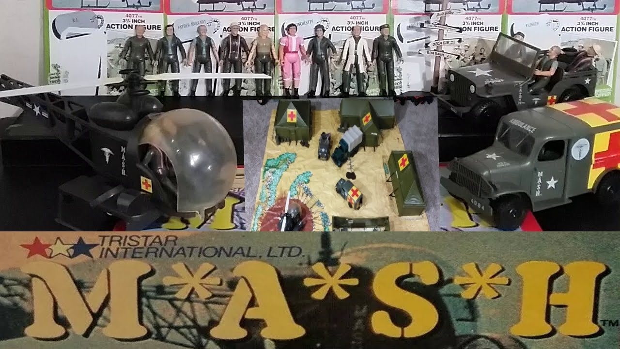 RETRO-WED:  TRISTAR 1982 ENTIRE MASH TOY LINE OF FIGURES, VEHICLES AND PLAYSET