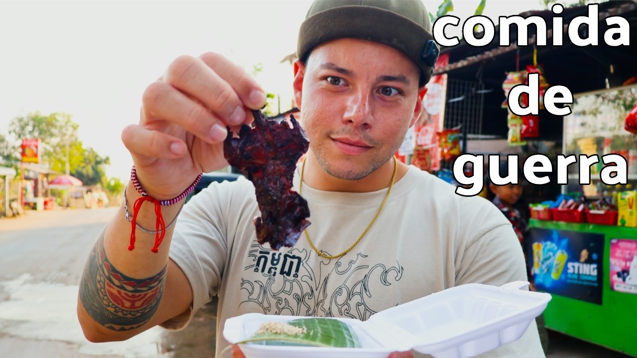 Meu MAIOR desafio até agora no Camboja 🇰🇭 - Comida de sobrevivência