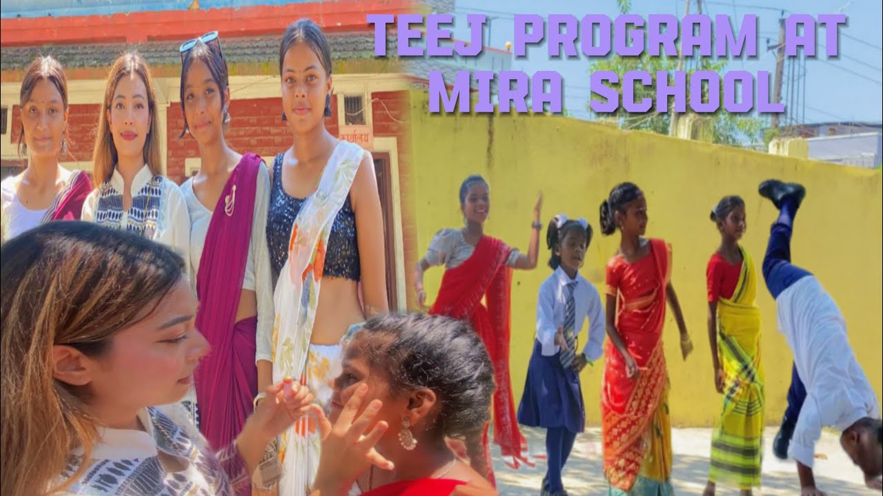 Kasto Vayo Ta Binita Ra Mira Ko Dance💃 || Teej Program At School ||🥰