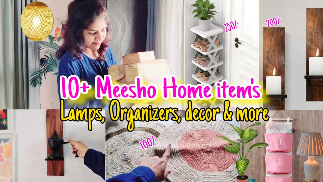 Meesho Home Decor Haul 2025 | Lamps & Space Saving Organisers you won't regret buying