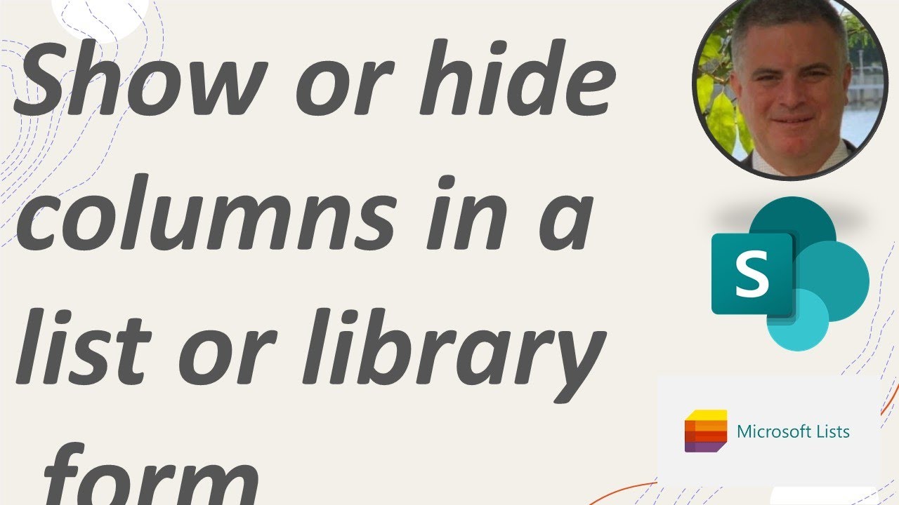 How to show or hide columns in  list or library form in SharePoint online
