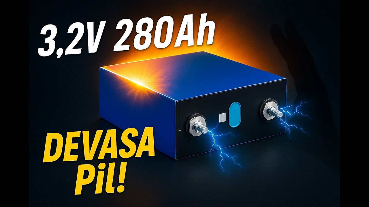 3.2V 280 Ah DEVASA LiFePO4 Pil İncelemesi 20 Sene Ömürlü