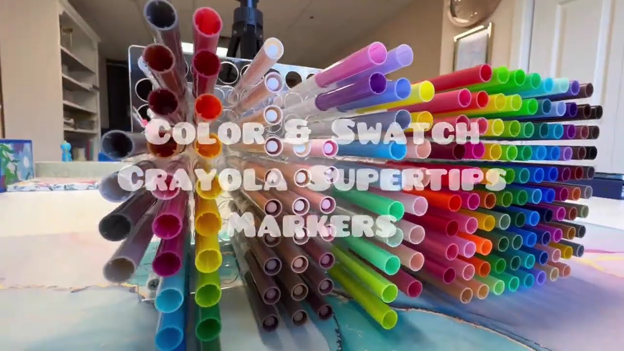 Color & Swatch | Crayola Supertips ✨