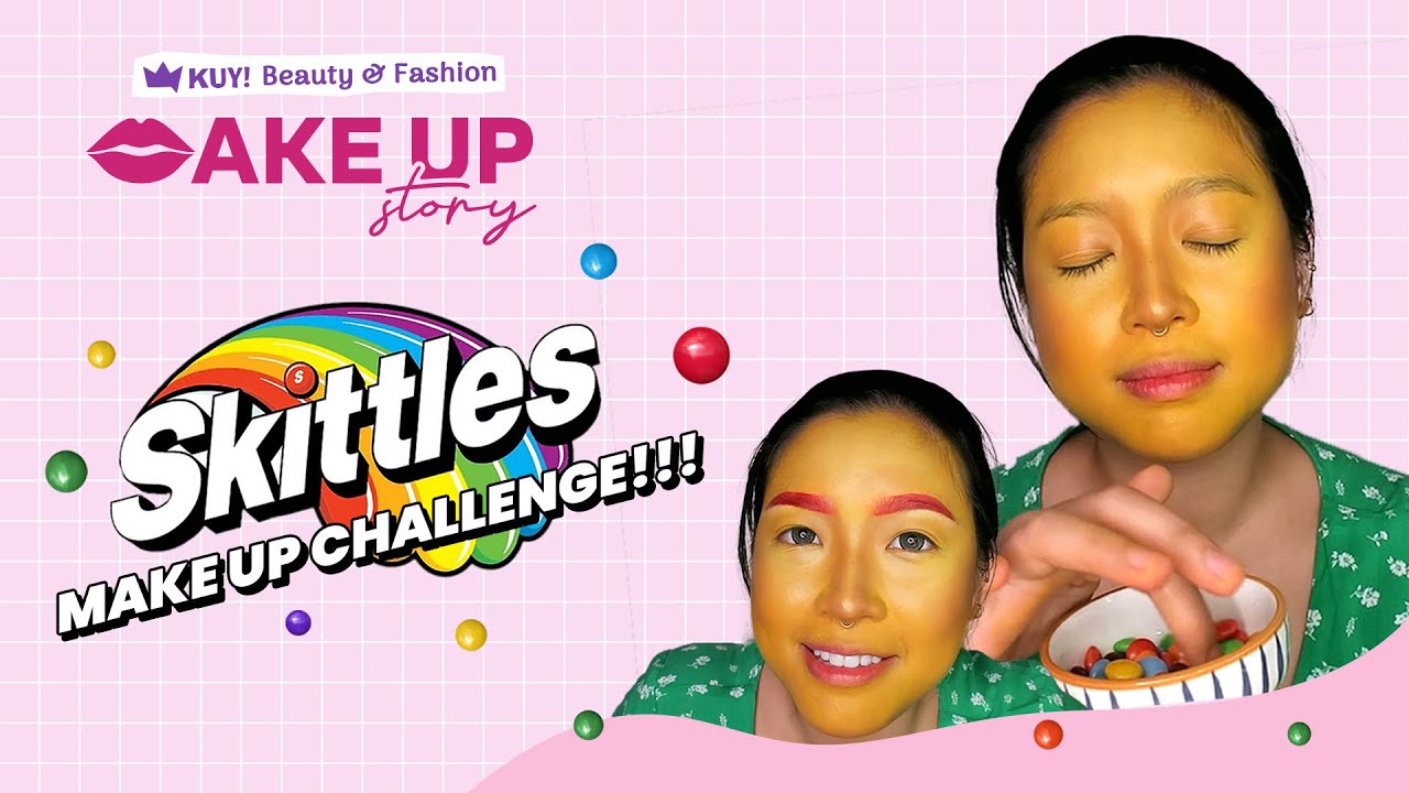 MAKE UP STORY: DITANTANG SKITTLES CHALLENGE, MAKE UP CINDERCELLA TETAP FLAWLESS!!!
