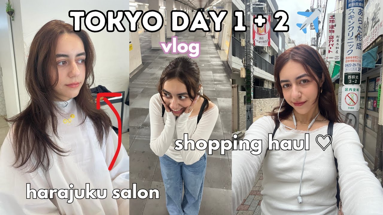 japan diaries 💌 getting my hair + nails done, airbnb tour, shopping hauls!!