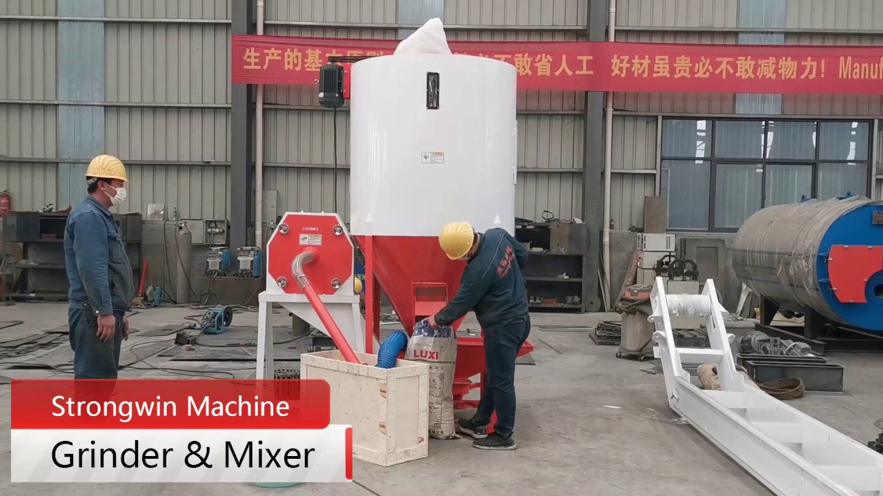 Grinder & Mixer All-in-one Machine, Crusher Mixer Tank Working Video