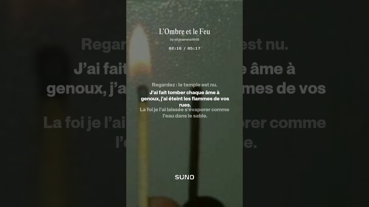 L'Ombre et le Feu ...
