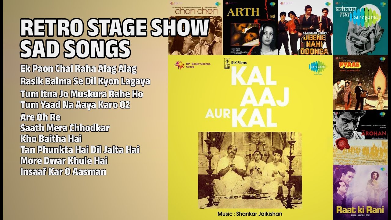 70s Stage Show Sad Songs | Mohammed Rafi Songs | Ek Paon Chal Raha Alag Alag