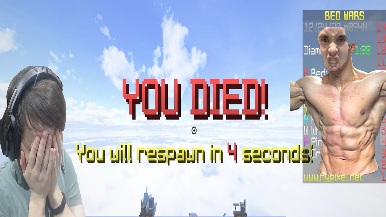 Hypixel Bedwars but every time I die I do push-ups