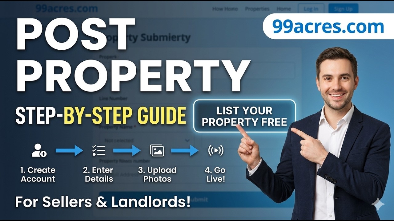 How to post property on 99acres | Desktop Version #99acres