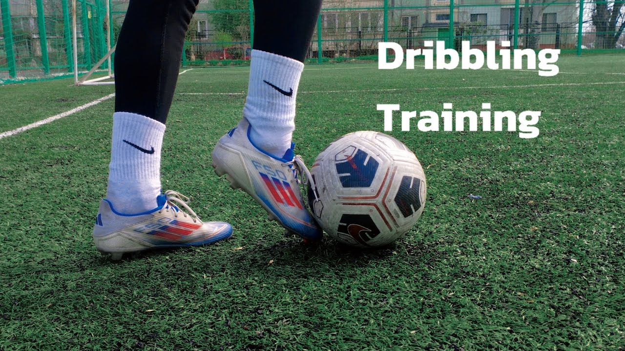 Solo Dribbling Training In Adidas f50  #football